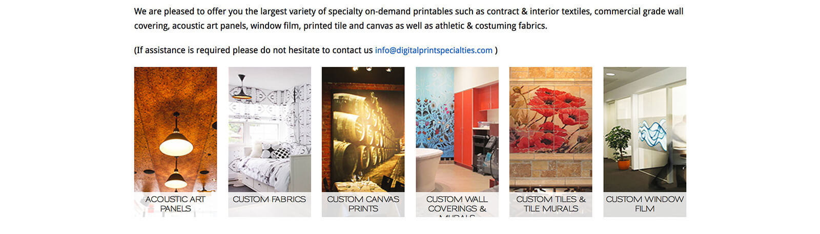 Digital Print Specialties Screenshot