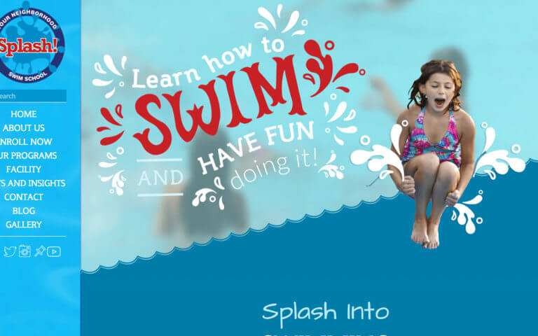 Splash Swim Case Study Screenshot