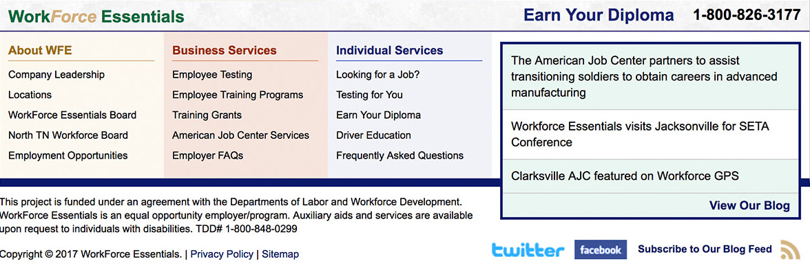 Workforce Case Study Screenshot