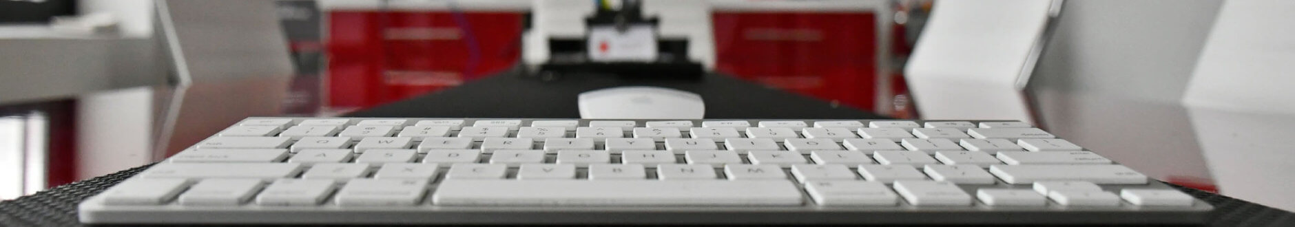 Keyboard in the Trademark Productions Headquarters
