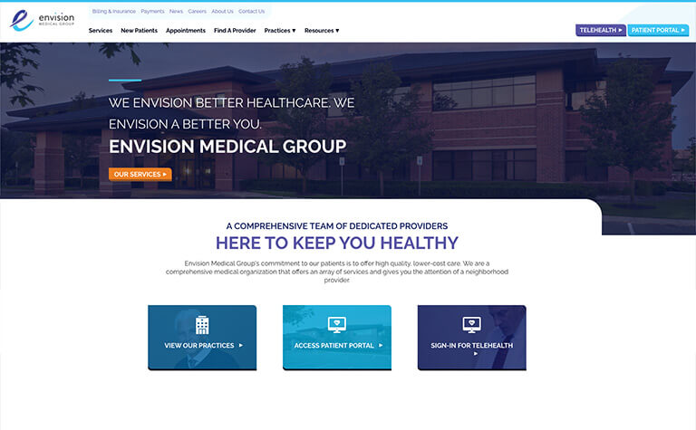 Envision Medical Group Home Page