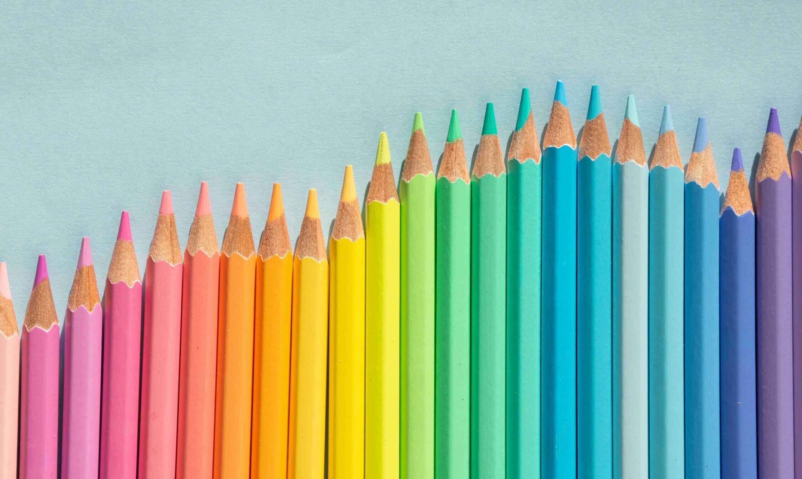Pencil colors lined up | Color palette
